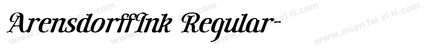 ArensdorffInk Regular字体转换
